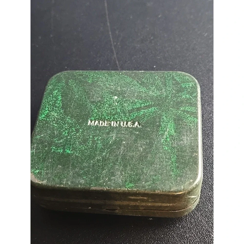 Ever Ready Vintage Safety Razor Green Tin Case Only Made in USA